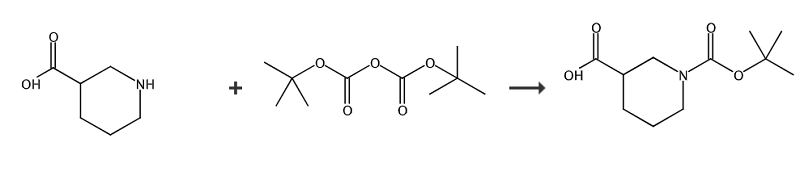 N-Boc-3-哌啶甲酸的合成路線