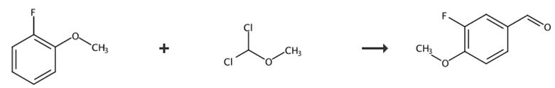 3-氟-4-甲氧基苯甲醛的合成路線