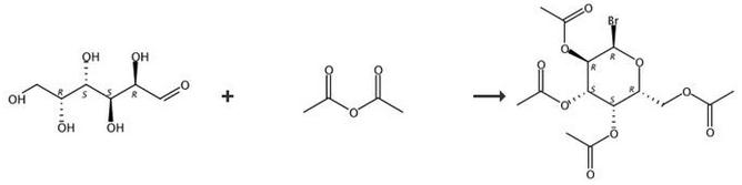 2,3,4,6-四乙酰氧基-alpha-D-吡喃糖溴化物的合成路線