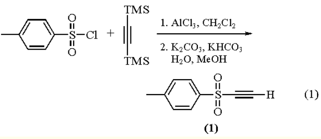 ETHYNYL P-TOLYL SULFONE synthesis ETHYNYL P-TOLYL SULFONE synthesis