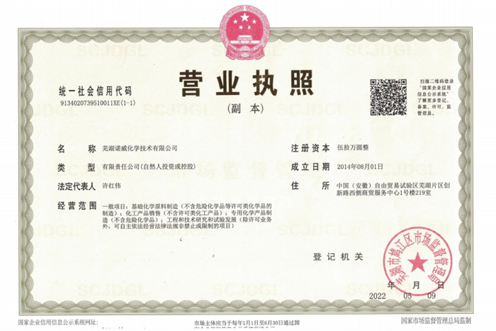 Business License Of EnterpriseLegal Person