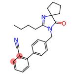 4'-[(2-Butyl-4-oxo-1,3-diazaspiro[4.4]non-1-en-3-yl)methyl]-(1,1'-biphenyl)-2-carbonitrile