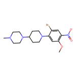 1-(1-(2-bromo-5-methoxy-4-nitrophenyl)piperidin-4-yl)-4-methylpiperazine