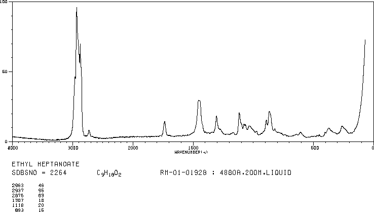 Ethyl heptanoate (106-30-9) IR1
