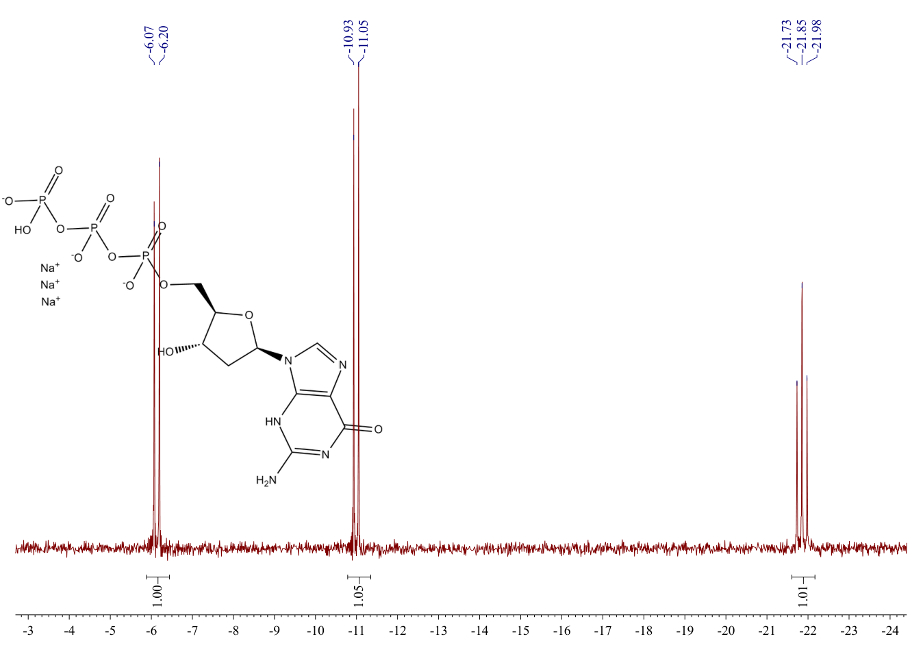 2'-Deoxyguanosine-5'-triphosphate trisodium salt(93919-41-6) <sup>1</sup>H NMR