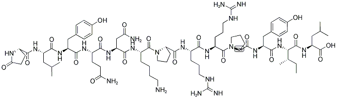PYR-LEU-TYR-GLN-ASN-LYS-PRO-ARG-ARG-PRO-TYR-ILE-LEU-OH