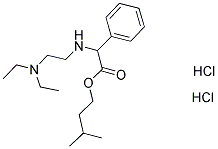 ALPHA-[(DIETHYLAMINOETHYL)AMINO]PHENYL-ACETIC ACID ISOPENTYL ESTER DIHYDROCHLORIDE Struktur