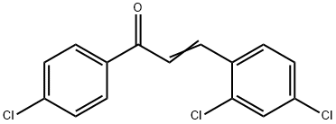 1-(4-CHLOROPHENYL)-3-(2,4-DICHLOROPHENYL)-2-PROPEN-1-ONE Struktur