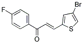 3-(4-BROMO-2-THIENYL)-1-(4-FLUOROPHENYL)PROP-2-EN-1-ONE Struktur