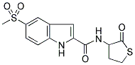 5-(METHYLSULPHONYL)-N-(2-OXOTETRAHYDROTHIOPHEN-3-YL)-1H-INDOLE-2-CARBOXAMIDE Struktur