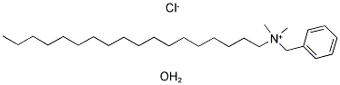 BENZYLDIMETHYLSTEARYLAMMONIUM CHLORIDE HYDRATE Struktur