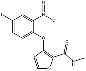 3-(4-FLUORO-2-NITROPHENOXY)-N-METHYL-2-THIOPHENECARBOXAMIDE Struktur