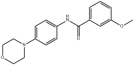3-METHOXY-N-(4-MORPHOLINOPHENYL)BENZENECARBOXAMIDE Struktur