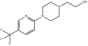 2-[4-[5-(TRIFLUOROMETHYL)PYRIDIN-2-YL]PIPERAZIN-1-YL]ETHANOL Struktur