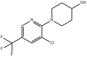 1-[3-CHLORO-5-(TRIFLUOROMETHYL)-2-PYRIDINYL]-4-PIPERIDINOL Struktur