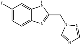 5-FLUORO-2-(1H-1,2,4-TRIAZOL-1-YLMETHYL)-1H-1,3-BENZIMIDAZOLE Structure