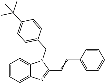 1-[4-(TERT-BUTYL)BENZYL]-2-STYRYL-1H-1,3-BENZIMIDAZOLE Struktur