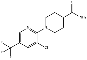 1-[3-CHLORO-5-(TRIFLUOROMETHYL)PYRIDIN-2-YL]PIPERIDINE-4-CARBOXAMIDE Struktur