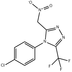 4-(4-CHLOROPHENYL)-3-(NITROMETHYL)-5-(TRIFLUOROMETHYL)-4H-1,2,4-TRIAZOLE Struktur