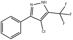 4-氯-3-苯基-5- (三氟甲基)-1H-吡唑 結(jié)構(gòu)式