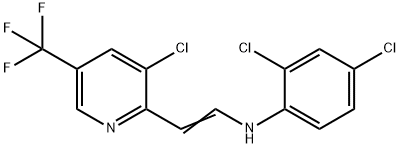 2,4-DICHLORO-N-(2-[3-CHLORO-5-(TRIFLUOROMETHYL)-2-PYRIDINYL]VINYL)ANILINE Struktur