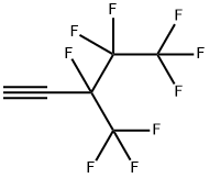 3,4,4,5,5,5-HEXAFLUORO-3-TRIFLUOROMETHYL-1-PENTYNE Struktur