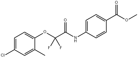 METHYL 4-([2-(4-CHLORO-2-METHYLPHENOXY)-2,2-DIFLUOROACETYL]AMINO)BENZENECARBOXYLATE Struktur