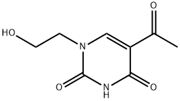 5-ACETYL-1-(2-HYDROXY-ETHYL)-1H-PYRIMIDINE-2,4-DIONE Struktur