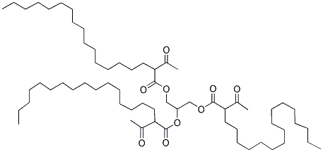 GLYCERYL TRIACETYLSTEARATE Struktur