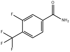 3-FLUORO-4-(TRIFLUOROMETHYL)BENZAMIDE Struktur