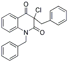 1,3-DIBENZYL-3-CHLORO-1,2,3,4-TETRAHYDROQUINOLINE-2,4-DIONE Struktur