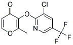 3-([3-CHLORO-5-(TRIFLUOROMETHYL)-2-PYRIDINYL]OXY)-2-METHYL-4H-PYRAN-4-ONE Struktur