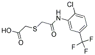 [(2-CHLORO-5-TRIFLUOROMETHYL-PHENYLCARBAMOYL)-METHYLSULFANYL]-ACETIC ACID Struktur
