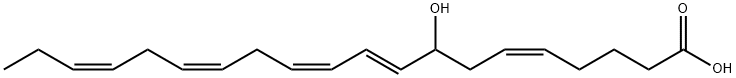 (+/-)-8-HYDROXY-5Z,9E,11Z,14Z,17Z-EICOSAPENTAENOIC ACID Struktur