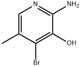 2-AMINO-4-BROMO-3-HYDROXY-5-PICOLINE Struktur