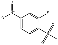 2-FLUORO-1-(METHYLSULFONYL)-4-NITROBENZENE Struktur