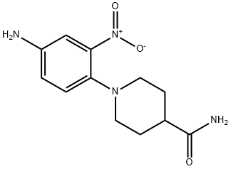 1-(4-AMINO-2-NITROPHENYL)PIPERIDINE-4-CARBOXAMIDE Struktur