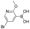 2-Methoxy-5-bromopyridine-3-boronic acid
 Struktur