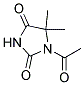1-ACETYL-5,5-DIMETHYL-2,4-IMIDAZOLIDINEDIONE Struktur