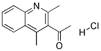 1-(2,4-DIMETHYLQUINOLIN-3-YL)ETHANONE HYDROCHLORIDE Structure