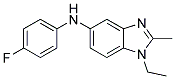 (1-ETHYL-2-METHYL-1H-BENZOIMIDAZOL-5-YL)-(4-FLUORO-PHENYL)-AMINE Struktur