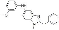 (2-BENZYL-1-METHYL-1H-BENZOIMIDAZOL-5-YL)-(3-METHOXY-PHENYL)-AMINE Struktur