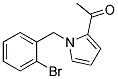1-[1-(2-BROMO-BENZYL)-1H-PYRROL-2-YL]-ETHANONE 結構式