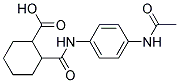 2-(4-ACETYLAMINO-PHENYLCARBAMOYL)-CYCLOHEXANECARBOXYLIC ACID Struktur