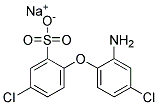 2-(2-Amino-4-Chlorophenoxy)-5-Chloro-Benzenesulfonic Acid Sodium Salt Struktur