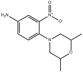 4-(2,6-DIMETHYLMORPHOLIN-4-YL)-3-NITROANILINE Struktur