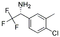 (R)-1-(4-CHLORO-3-METHYL-PHENYL)-2,2,2-TRIFLUORO-ETHYLAMINE Struktur
