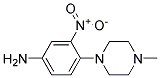 3-NITRO-4-(4-METHYLPIPERAZIN-1-YL)ANILINE Struktur