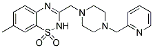 7-METHYL-3-([4-(PYRIDIN-2-YLMETHYL)PIPERAZIN-1-YL]METHYL)-2H-1,2,4-BENZOTHIADIAZINE 1,1-DIOXIDE Struktur
