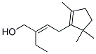 (E)-2-ETHYL-4-(2,5,5-TRIMETHYL-CYCLOPENT-1-ENYL)-BUT-2-EN-1-OL Struktur